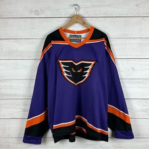 Vintage 1990s Philadelphia Phantoms Bauer Hockey Minor League Jersey XXL